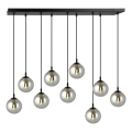 Lampadario a sospensione con filo COSMO 9xE14/10W/230V nero/grigio