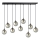 Lampadario a sospensione con filo COSMO 9xE14/10W/230V nero/grigio