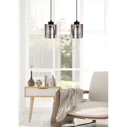 Lampadario a sospensione con filo COX 2xE27/60W/230V