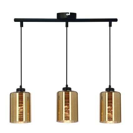 Lampadario a sospensione con filo COX 3xE27/60W/230V oro