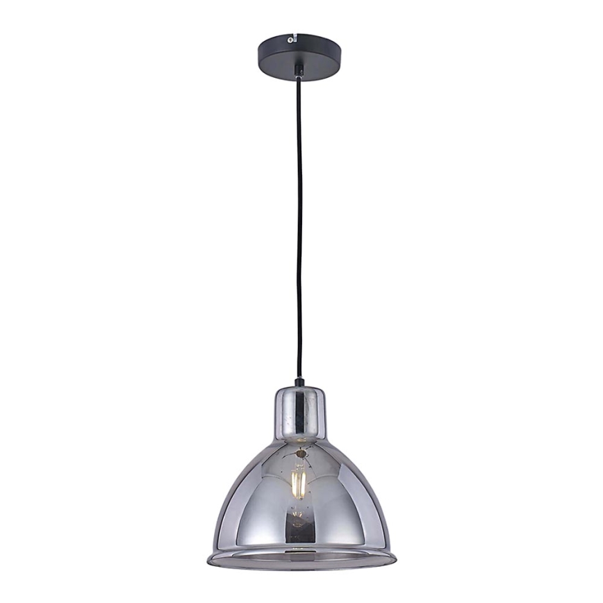 Lampadario a sospensione con filo CREATE 1xE27/11W/230V grigio