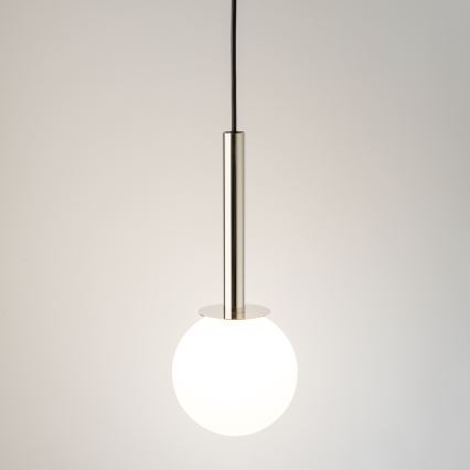 Lampadario a sospensione con filo DAISY 1xG9/12W/230V diametro 14 cm cromo lucido/nero/bianco