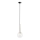 Lampadario a sospensione con filo DAISY 1xG9/12W/230V diametro 14 cm cromo lucido/nero/limpido