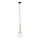 Lampadario a sospensione con filo DAISY 1xG9/12W/230V diametro 14 cm oro/nero/limpido