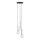 Lampadario a sospensione con filo DAISY 3xG9/12W/230V diametro 27 cm cromo lucido/nero/limpido
