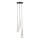 Lampadario a sospensione con filo DAISY 3xG9/12W/230V diametro 27 cm oro/nero/bianco