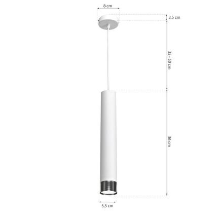 Lampadario a sospensione con filo DANI 1xGU10/8W/230V