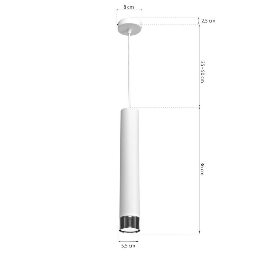 Lampadario a sospensione con filo DANI 1xGU10/8W/230V