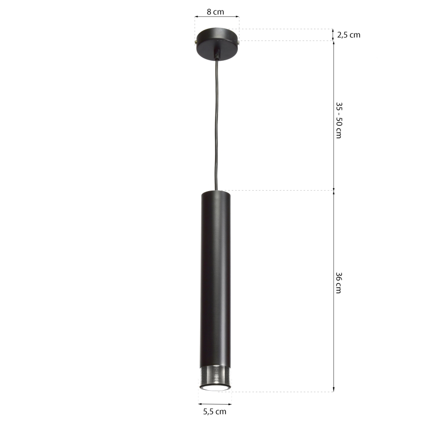 Lampadario a sospensione con filo DANI 1xGU10/8W/230V