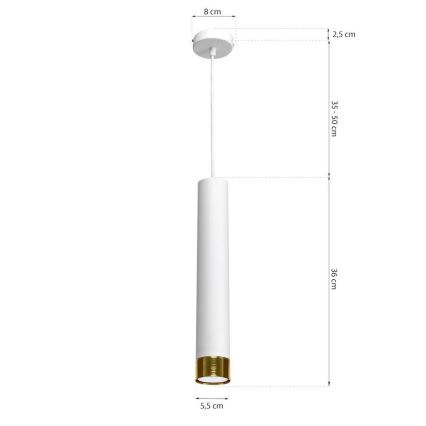 Lampadario a sospensione con filo DANI 1xGU10/8W/230V