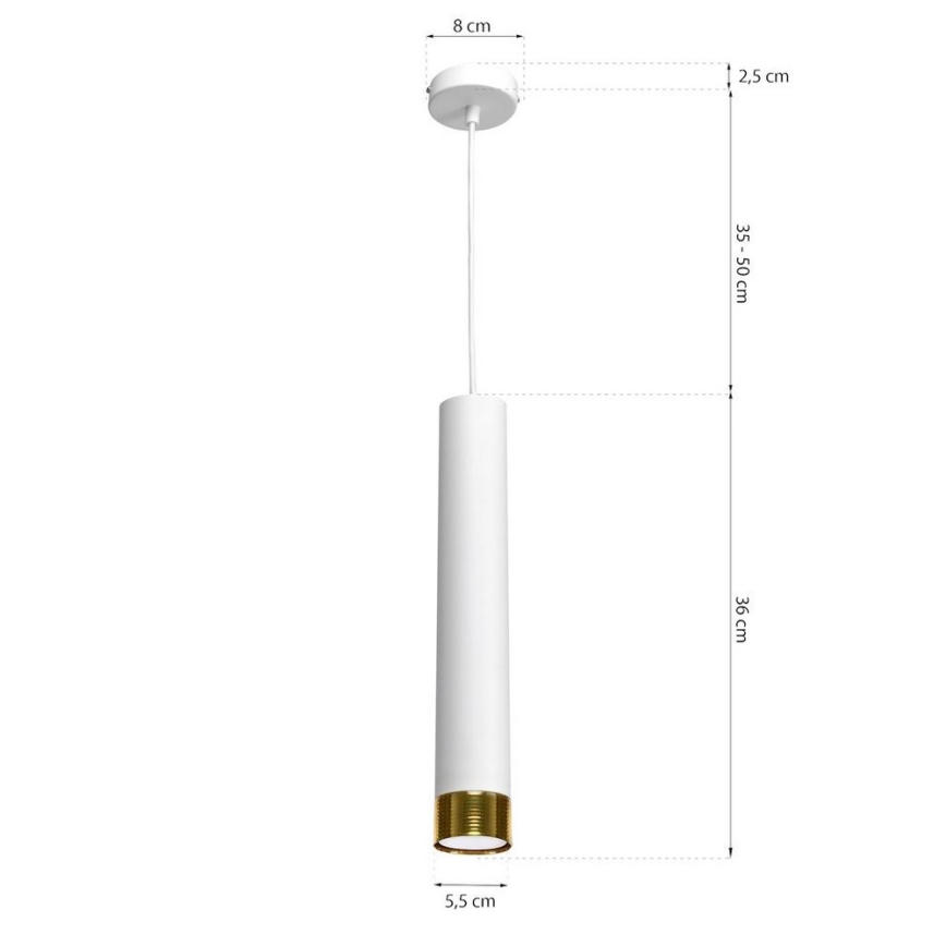Lampadario a sospensione con filo DANI 1xGU10/8W/230V