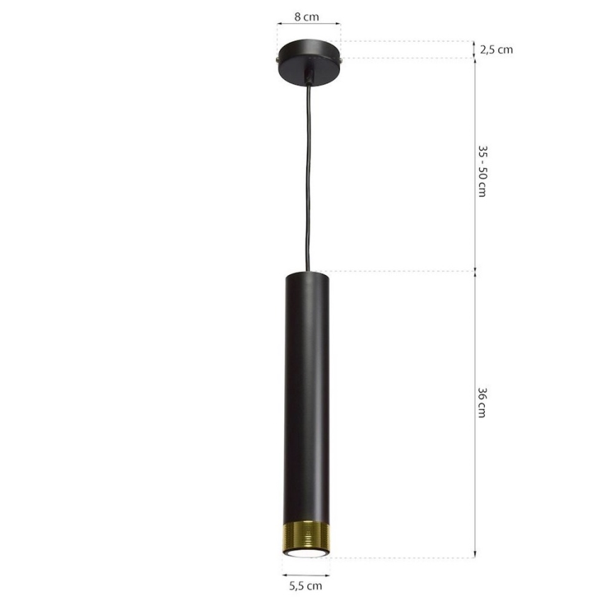 Lampadario a sospensione con filo DANI 1xGU10/8W/230V