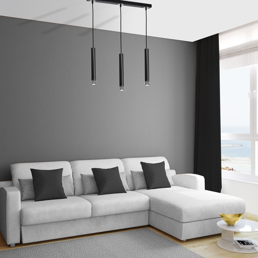 Lampadario a sospensione con filo DANI 3xGU10/8W/230V