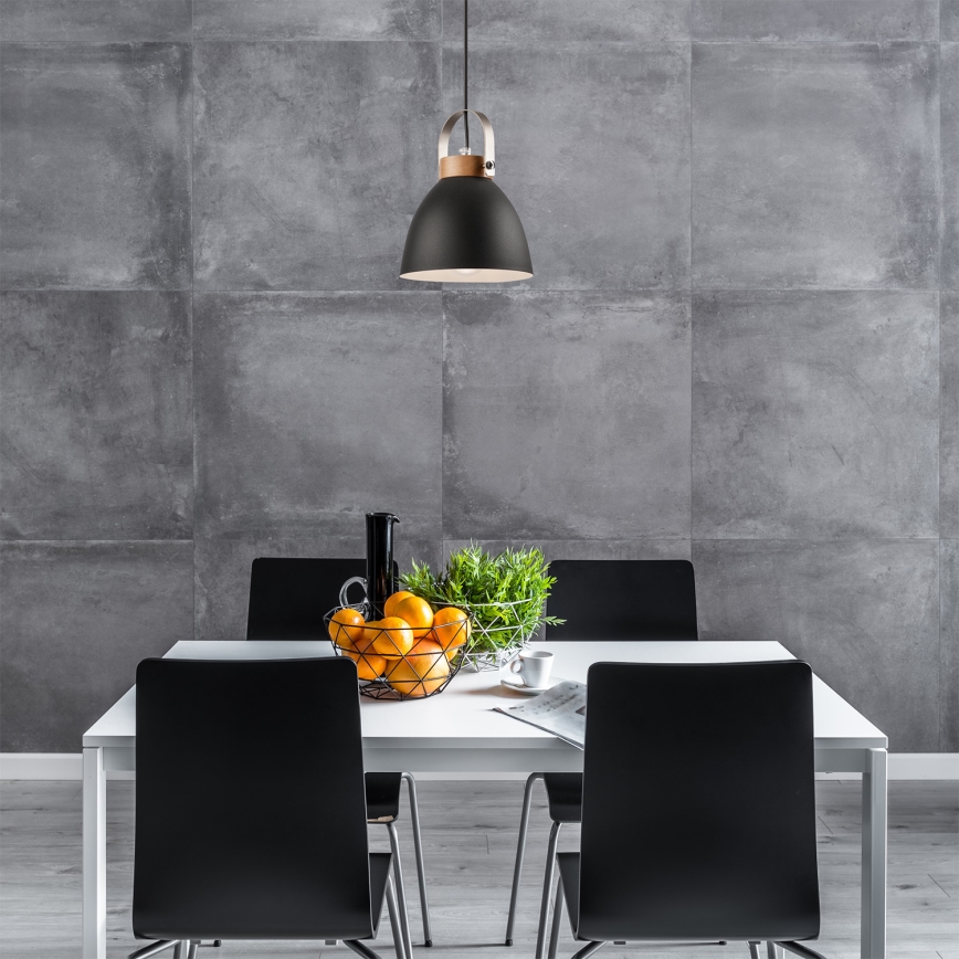 Lampadario a sospensione con filo DANIELLE 1xE27/60W/230V faggio