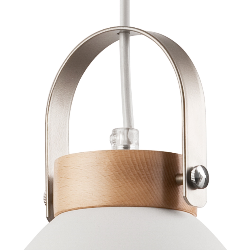 Lampadario a sospensione con filo DANIELLE 1xE27/60W/230V faggio