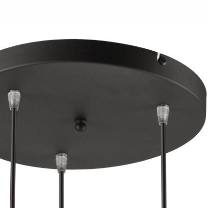 Lampadario a sospensione con filo DANIELLE 3xE27/60W/230V faggio