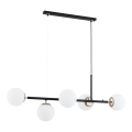 Lampadario a sospensione con filo DANSA 5xE14/10W/230V nero/oro