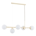 Lampadario a sospensione con filo DANSA 5xE14/10W/230V oro
