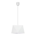 Lampadario a sospensione con filo DIAMENT 1xE27/60W/230V bianco