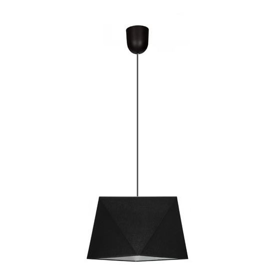 Lampadario a sospensione con filo DIAMENT 1xE27/60W/230V nero