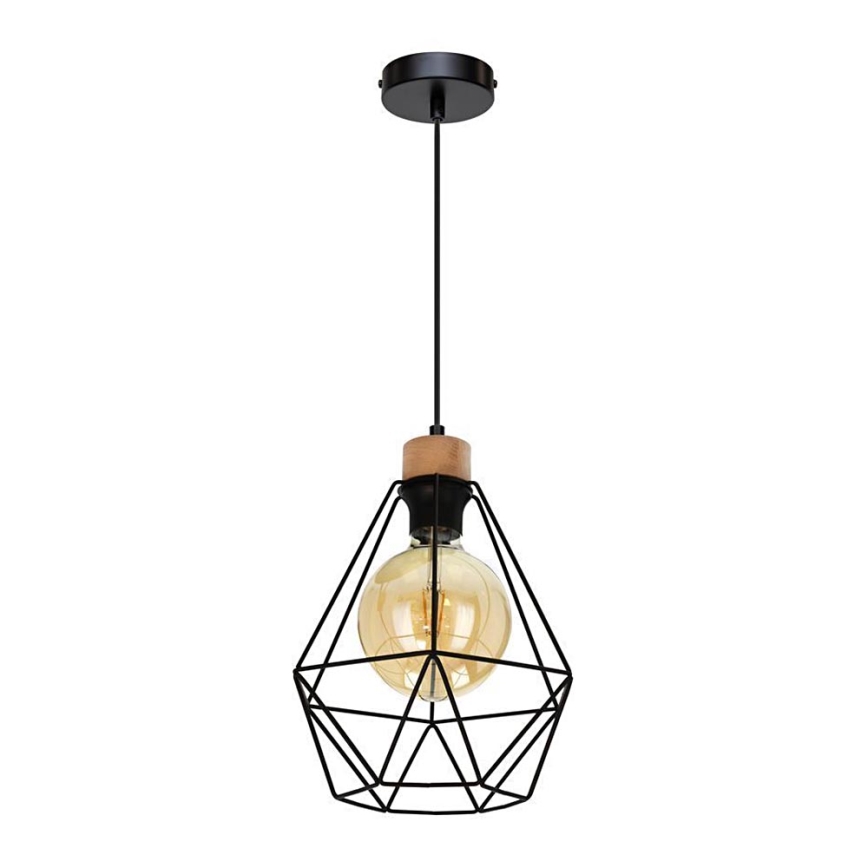 Lampadario a sospensione con filo DIAMENT 1xE27/60W/230V quercia