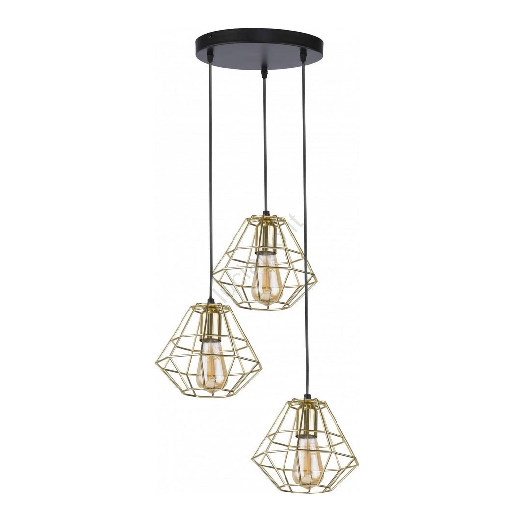 Lampadario a sospensione con filo DIAMOND 3xE27/60W/230V | Luciamo