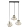 Lampadario a sospensione con filo DIAMOND 3xE27/60W/230V oro