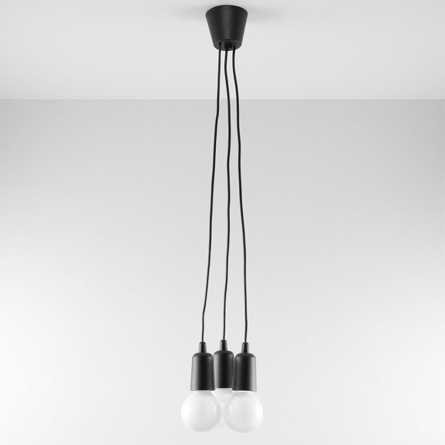 Lampadario a sospensione con filo DIEGO 3xE27/60W/230V
