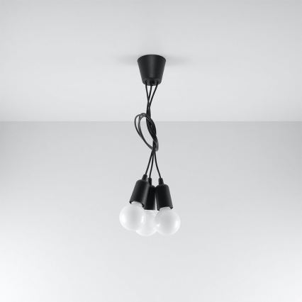 Lampadario a sospensione con filo DIEGO 3xE27/60W/230V