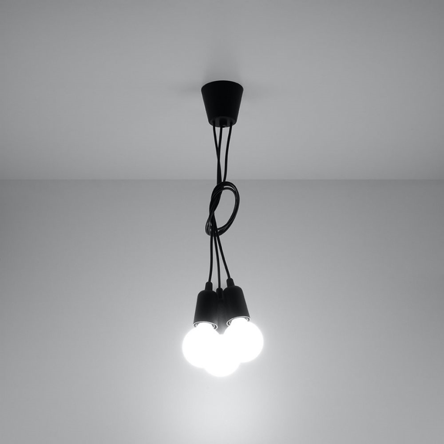 Lampadario a sospensione con filo DIEGO 3xE27/60W/230V