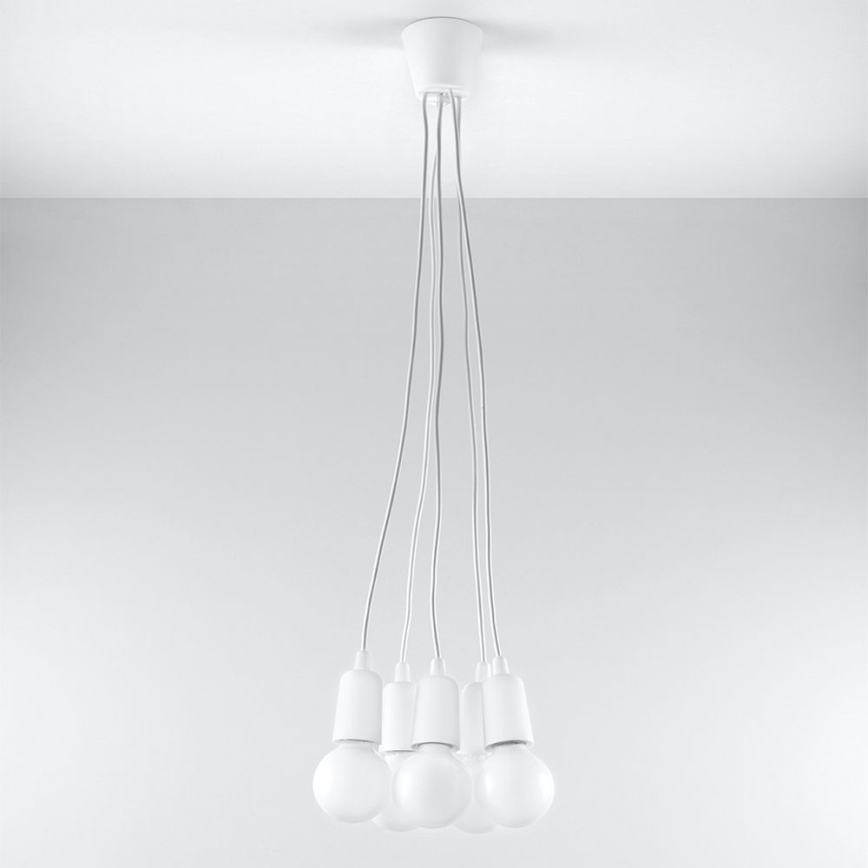 Lampadario a sospensione con filo DIEGO 5xE27/60W/230V