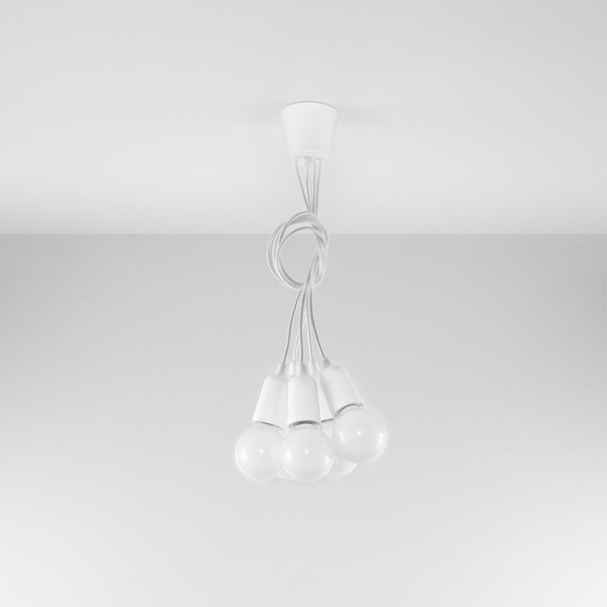 Lampadario a sospensione con filo DIEGO 5xE27/60W/230V