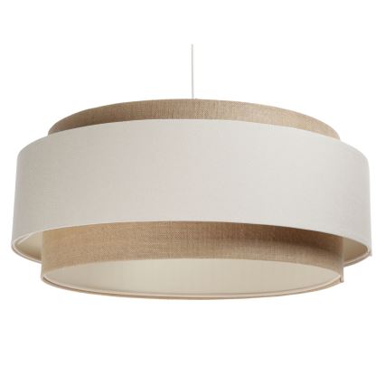 Lampadario a sospensione con filo DOBLO 1xE27/60W/230V color crema/beige