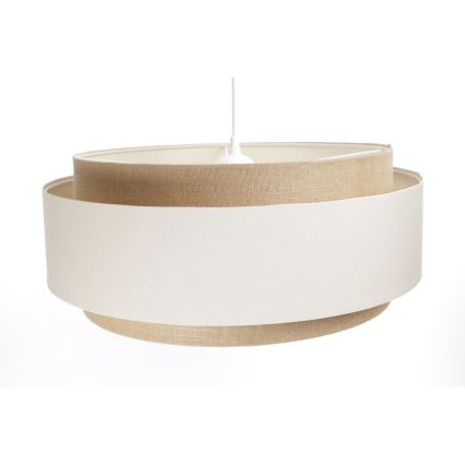 Lampadario a sospensione con filo DOBLO 1xE27/60W/230V color crema/beige