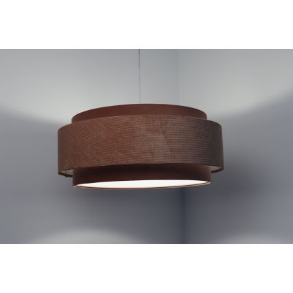 Lampadario a sospensione con filo DOBLO 1xE27/60W/230V diametro 60 cm rosa/bianco