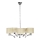 Lampadario a sospensione con filo DRAGA 5xE27/60W/230V beige/cromo lucido