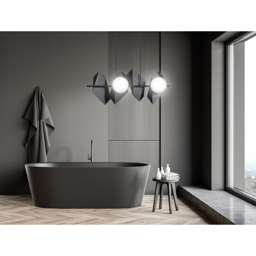 Lampadario a sospensione con filo DRIFTON 4xE14/10W/230V nero