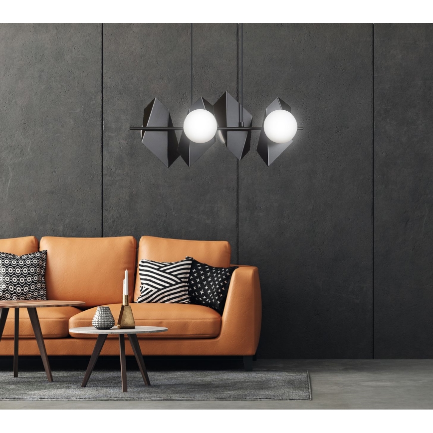 Lampadario a sospensione con filo DRIFTON 4xE14/10W/230V nero