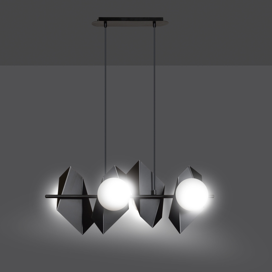 Lampadario a sospensione con filo DRIFTON 4xE14/10W/230V nero