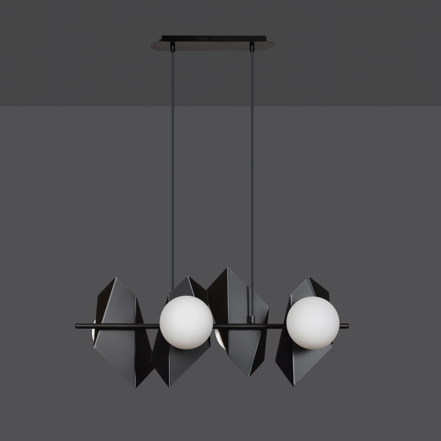 Lampadario a sospensione con filo DRIFTON 4xE14/10W/230V nero