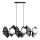 Lampadario a sospensione con filo DRIFTON 6xE14/10W/230V nero