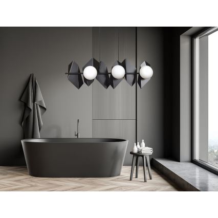 Lampadario a sospensione con filo DRIFTON 6xE14/10W/230V nero