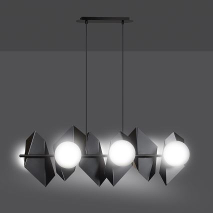 Lampadario a sospensione con filo DRIFTON 6xE14/10W/230V nero