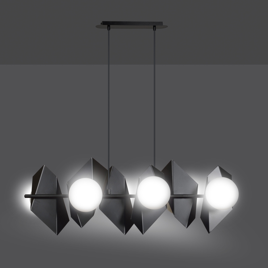 Lampadario a sospensione con filo DRIFTON 6xE14/10W/230V nero