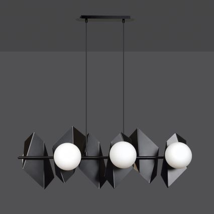 Lampadario a sospensione con filo DRIFTON 6xE14/10W/230V nero