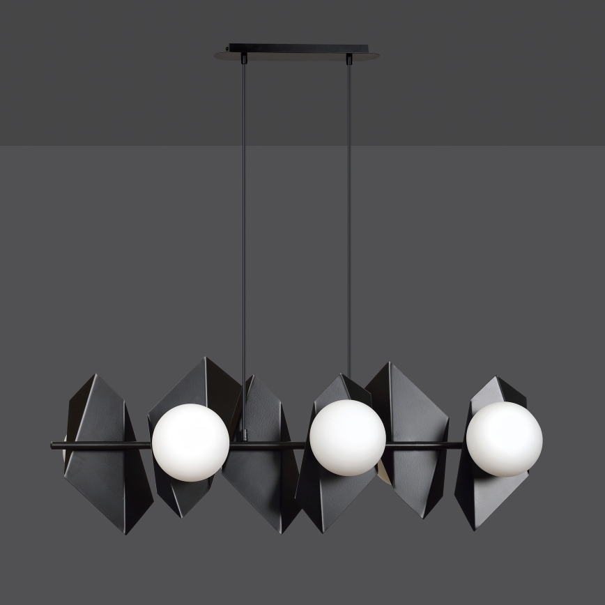 Lampadario a sospensione con filo DRIFTON 6xE14/10W/230V nero