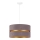 Lampadario a sospensione con filo DUO 1xE27/15W/230V grigio