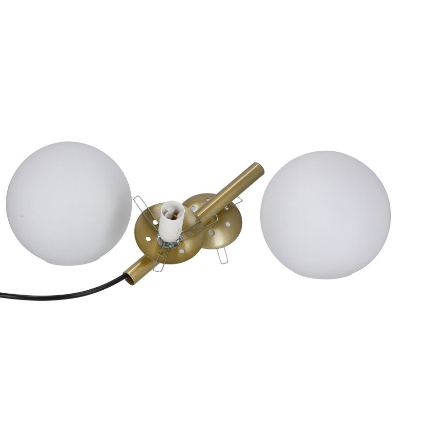 Lampadario a sospensione con filo DUO 2xE14/40W/230V oro/nero