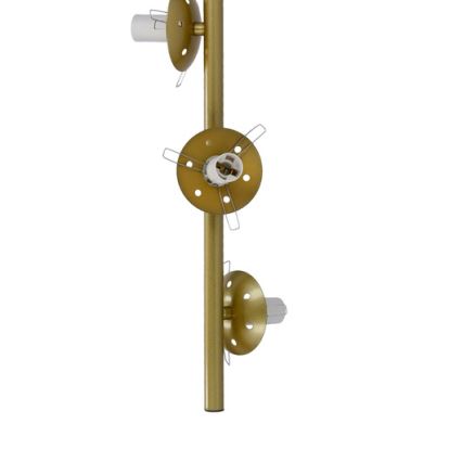 Lampadario a sospensione con filo DUO 3xE14/40W/230V oro/nero