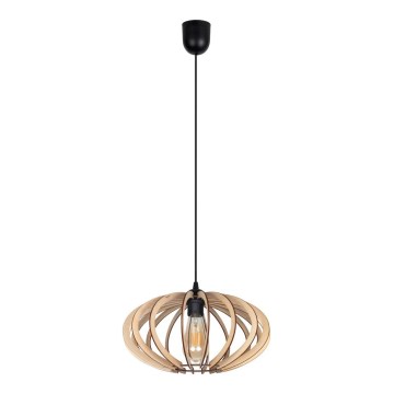 Lampadario a sospensione con filo EARTH 1xE27/60W/230V nero/beige